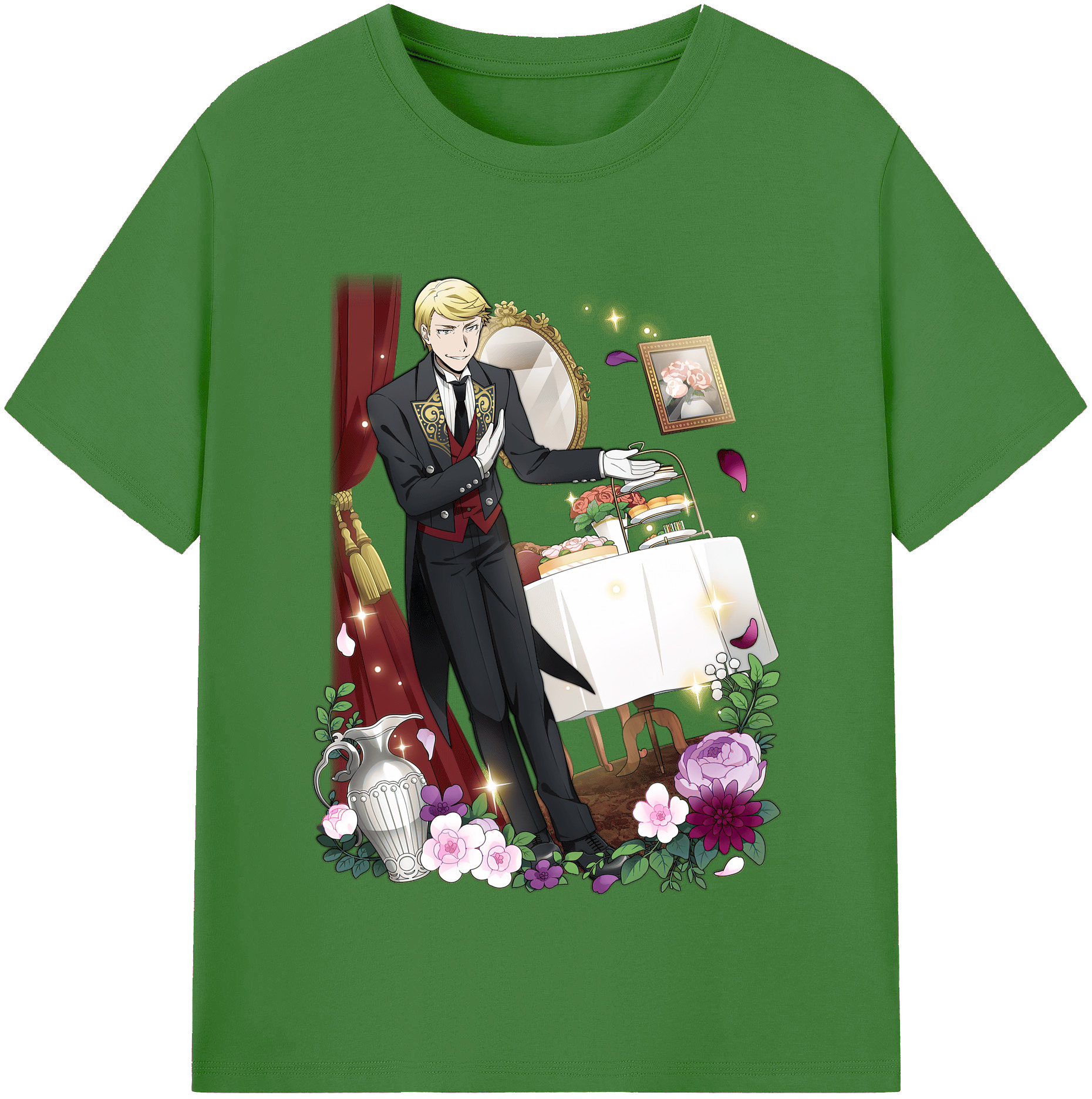 （画像用） 文豪ストレイドッグス Bungo Stray Dogs レディースカジュアルプリントTシャツ（綿100％）